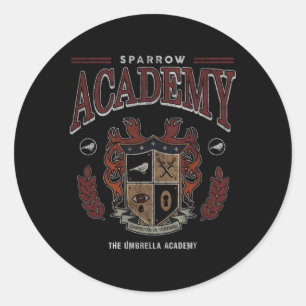 The Umbrella Academy Sparrow Academy Athletic Classic Round Sticker