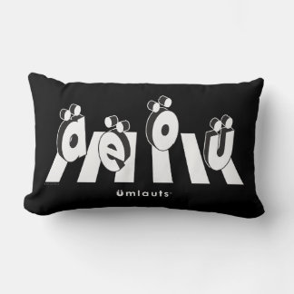 “The Umlauts: Crossing Over” Lumbar Pillow