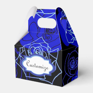 The Unattainable Blue Roses Floral Gable Favour Bo Favor Box