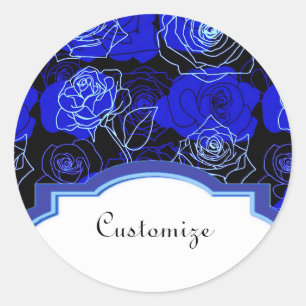 The Unattainable Blue Roses Floral Stickers