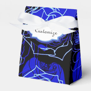 The Unattainable Blue Roses Floral Tent Favour Box