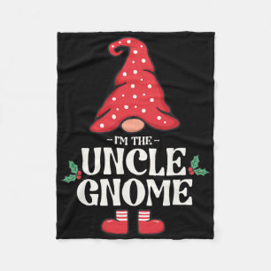 The Uncle Gnome Funny Family Matching Group Christ Fleece Blanket