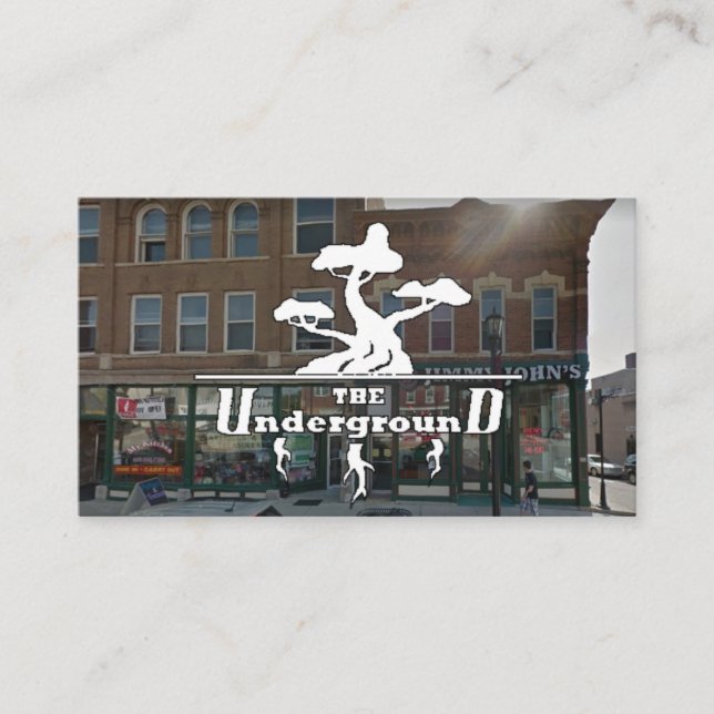 The Underground Business downtown Business Card (Front)