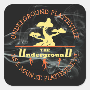 The Underground Vaping Shop Logo stickers (Large)
