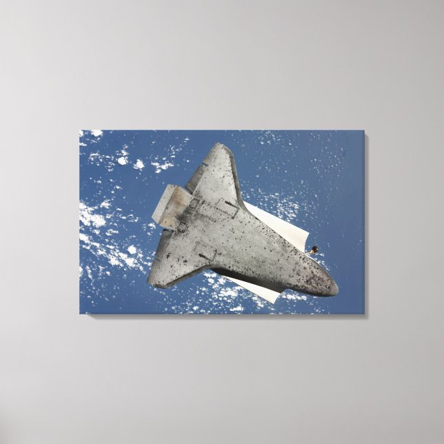 The underside of space shuttle Discovery 2 Canvas Print (Front)