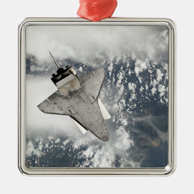 The underside of space shuttle Discovery Metal Ornament (Front)