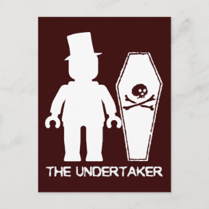 The Undertaker by Customise My Minifig Postcard