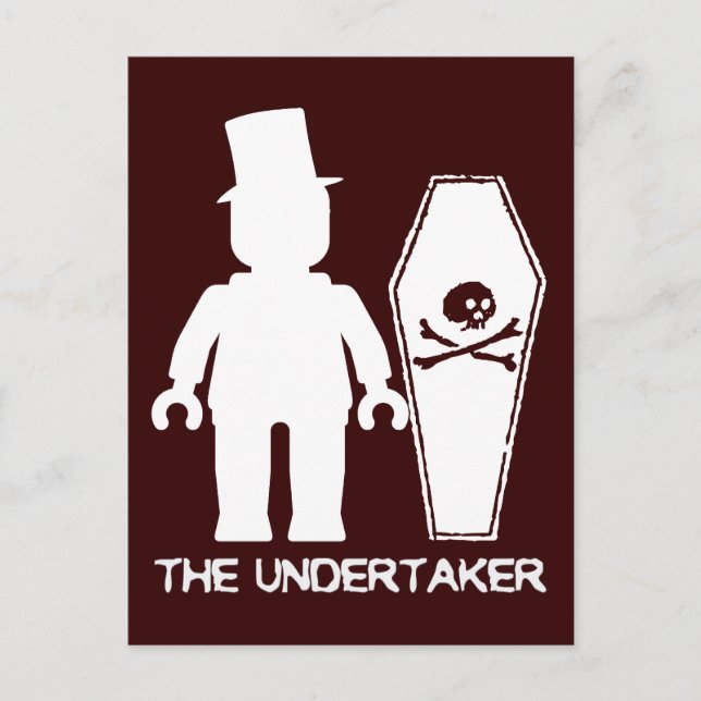 The Undertaker by Customise My Minifig Postcard (Front)