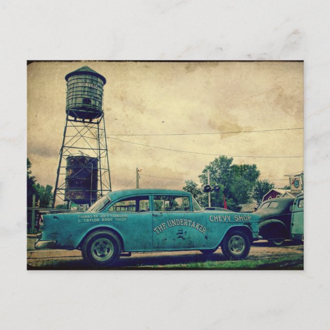 The Undertaker - Chevy Belair Postcard (Front)