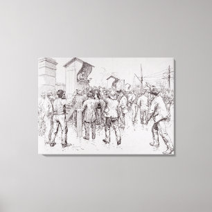 The Unemployed of London Canvas Print