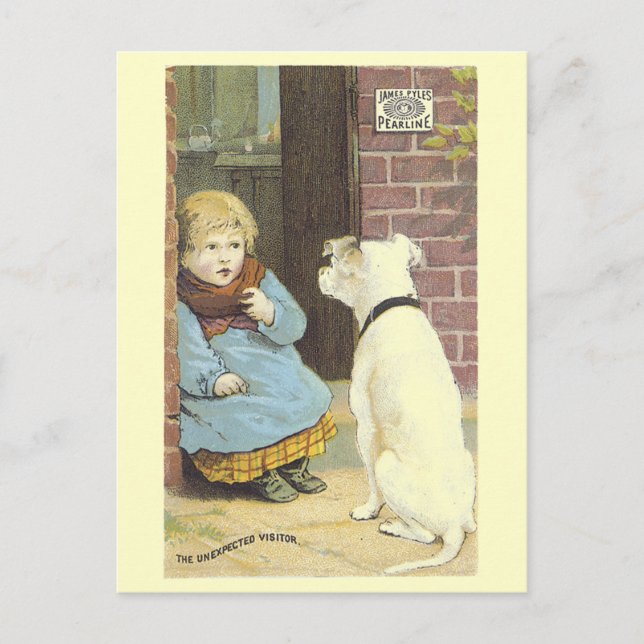 The Unexpexted Vistor Victorian Postcard (Front)