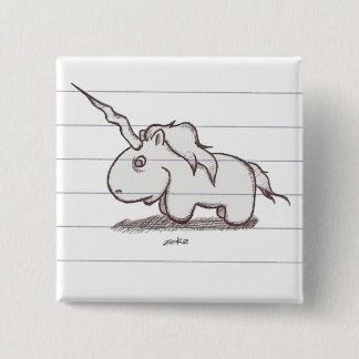 the unicorn 2 inch square button