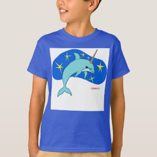 The Unicorn Dolphin (Fantasy Marine Animal) T-Shirt