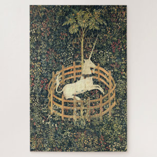 The Unicorn in Captivity (1495 - 1505) Medieval Ta Jigsaw Puzzle