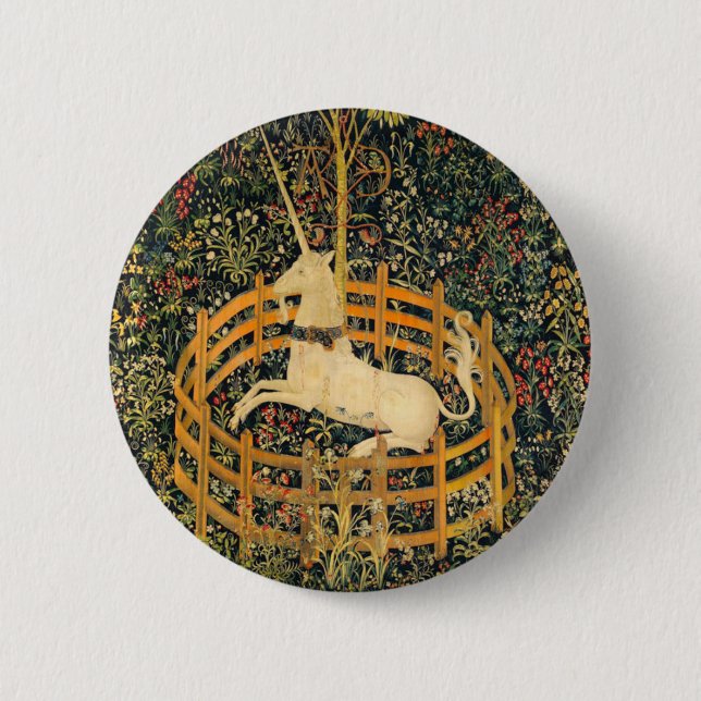 The Unicorn in Captivity 2 Inch Round Button (Front)