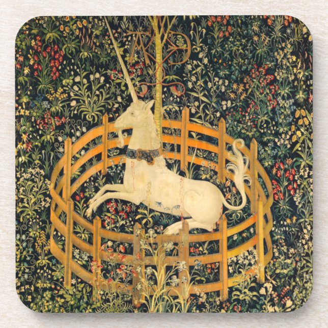 The Unicorn in Captivity Coaster (Front)