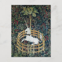 The Unicorn in Captivity, Floral Fantasy Unicorn,