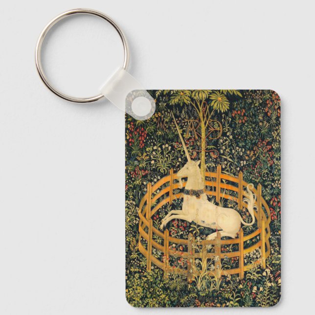 The Unicorn in Captivity Keychain (Front)