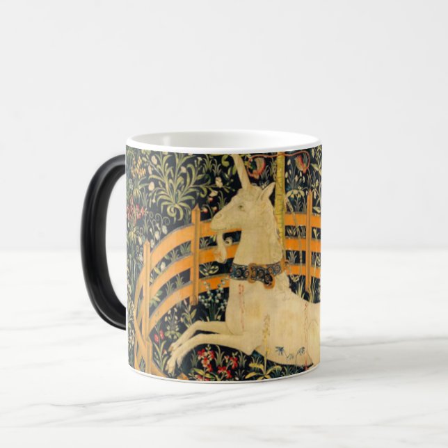 The Unicorn in Captivity Magic Mug (Front Left)