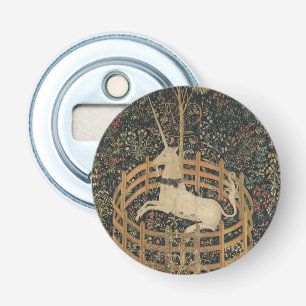 The Unicorn in Captivity, Medieval Tapestry  Bottle Opener