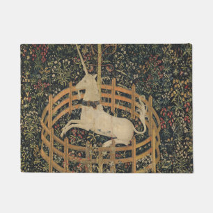 The Unicorn in Captivity, Medieval Tapestry Doormat