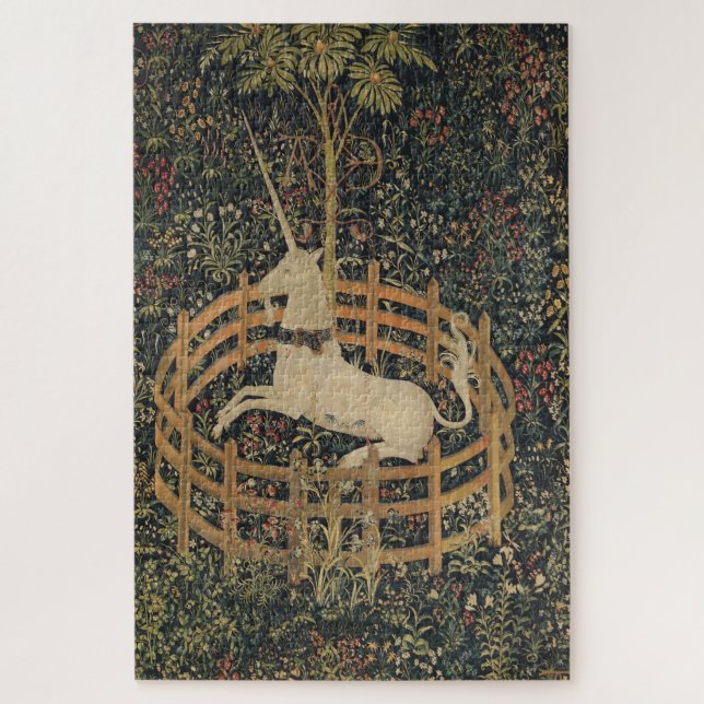 The Unicorn in Captivity, Medieval Tapestry  Jigsaw Puzzle (Vertical)