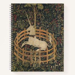 The Unicorn in Captivity, Medieval Tapestry Notebook