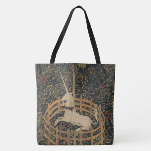 The Unicorn in Captivity, Medieval Tapestry  Tote Bag