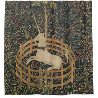 The Unicorn is Captured Shower Curtain