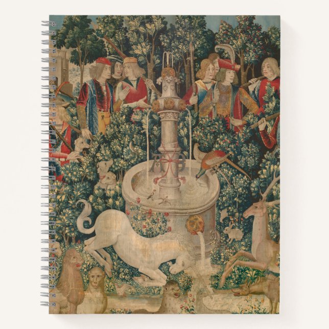 The Unicorn is Found, Medieval Tapestry Notebook (Front)