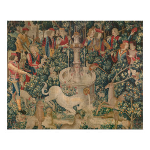 The Unicorn is Found, Medieval Tapestry Poster