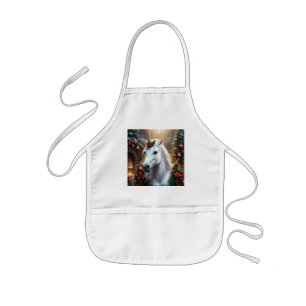 “The Unicorn of Noel” Kids Apron
