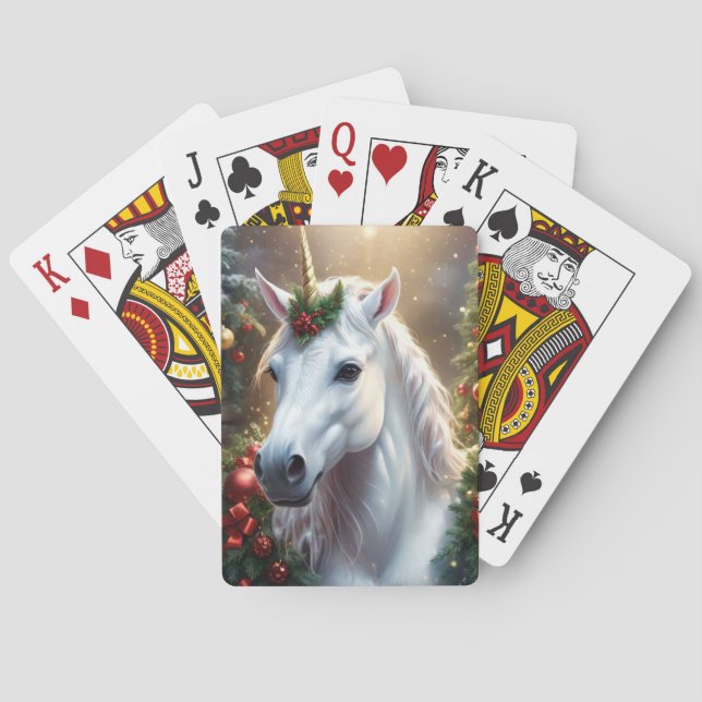 “The Unicorn of Noel” Playing Cards (Back)