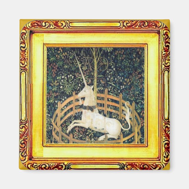 The Unicorn Tapestry Magnet (Front)