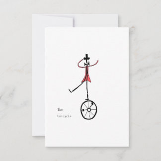 The Unicycle Flat Card