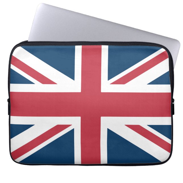 The Union Jack British Flag Laptop Sleeve (Front)