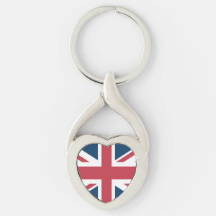 The Union Jack British Flag Metal Keychain
