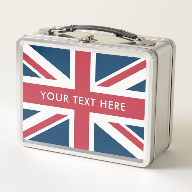 The Union Jack British Flag Metal Lunch Box (Front)