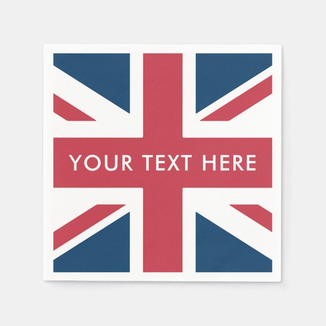 The Union Jack British Flag Napkin (Front)