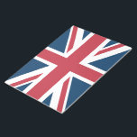 The Union Jack British Flag Notepad<br><div class="desc">Notepad with The Union Jack flag design. This United Kingdom flag design is a great way to show you are proud to be British.</div>