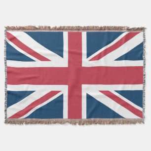 The Union Jack British Flag Throw Blanket