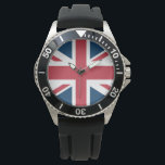 The Union Jack British Flag Watch<br><div class="desc">Watch with The Union Jack flag design. This United Kingdom flag design is a great way to show you are proud to be British.</div>