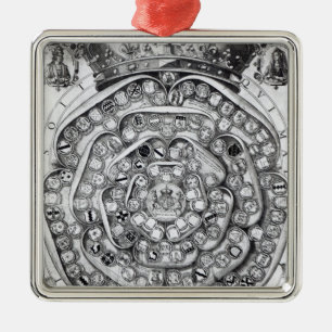 The Union of the Roses of the Families Metal Ornament