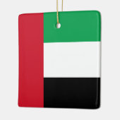 The United Arab Emirates Flag Ceramic Ornament (Left)