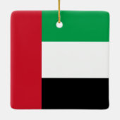 The United Arab Emirates Flag Ceramic Ornament (Back)