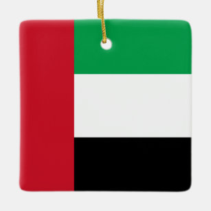 The United Arab Emirates Flag Ceramic Ornament