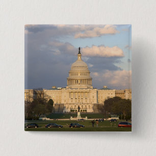 The United States Capitol Building in 2 Inch Square Button