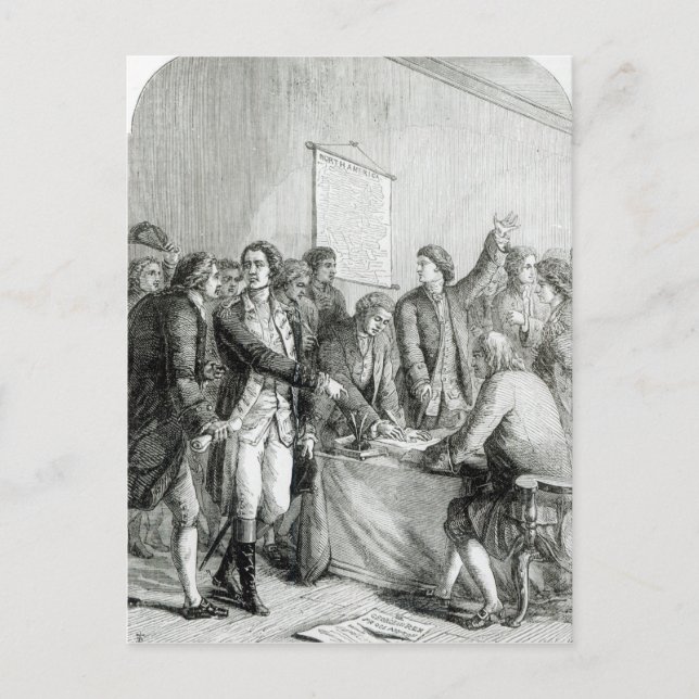 The United States Declaration of Independence Postcard (Front)