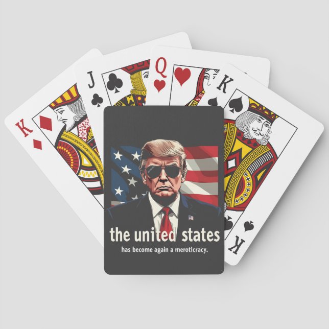 The United States Has Become a Meritocracy Again Playing Cards (Back)
