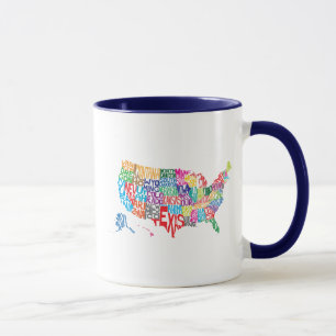 The United States in Names Mug